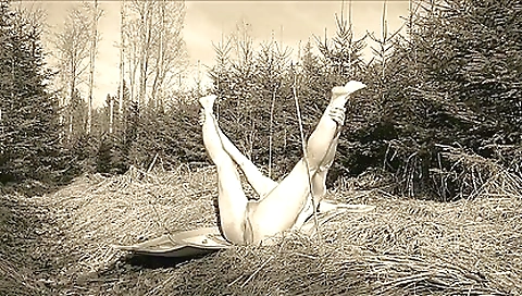 Sexy young chick fucking in the park