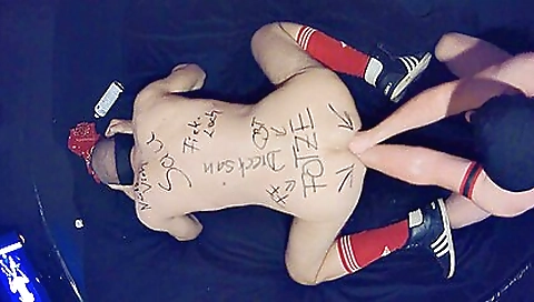 Sexy young chick fucking with her pussy